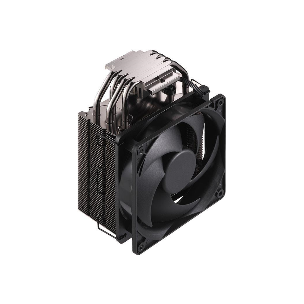 A large main feature product image of Cooler Master Hyper 212 Black Edition R2 CPU Cooler