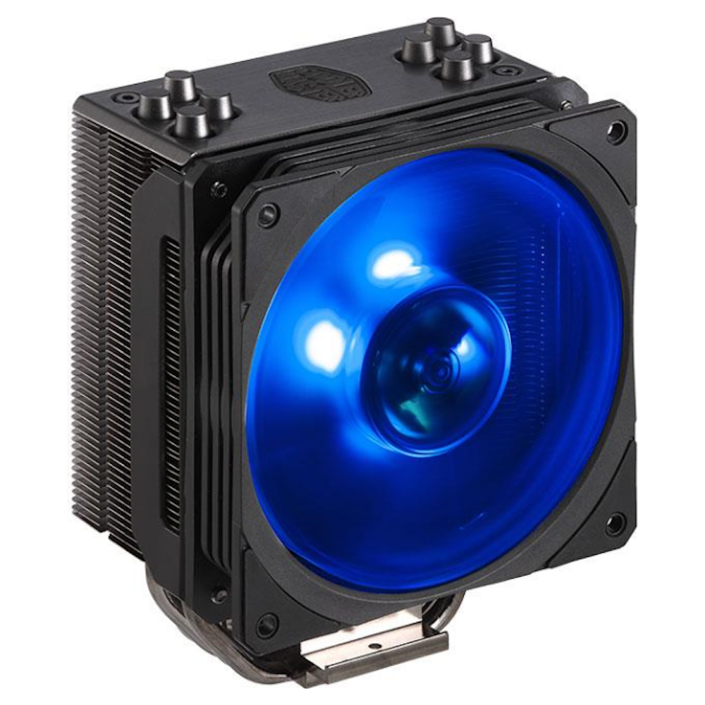 A large main feature product image of Cooler Master Hyper 212 RGB Black Edition R2 CPU Cooler