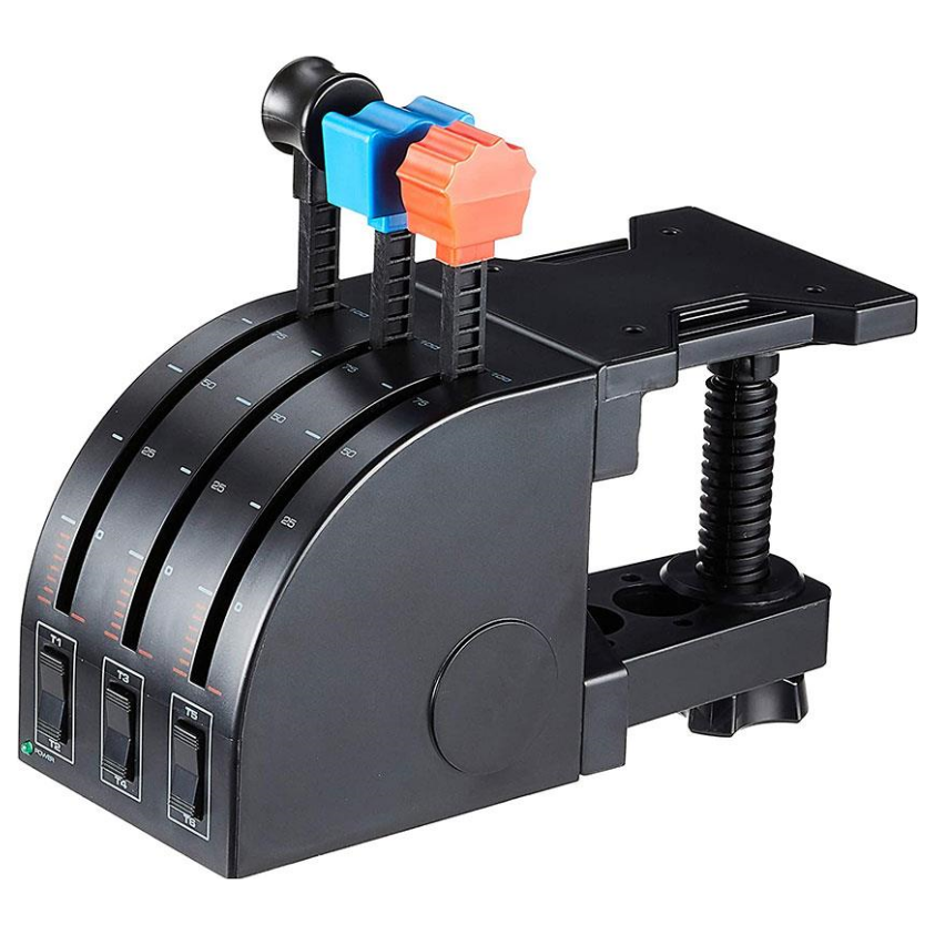 A large main feature product image of Logitech Flight Simulator Throttle Quadrant for Multi-Engine Aircraft