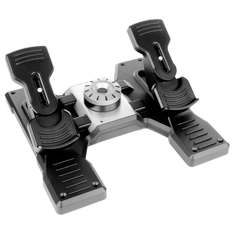 A large main feature product image of Logitech Flight Simulator Rudder Pedals