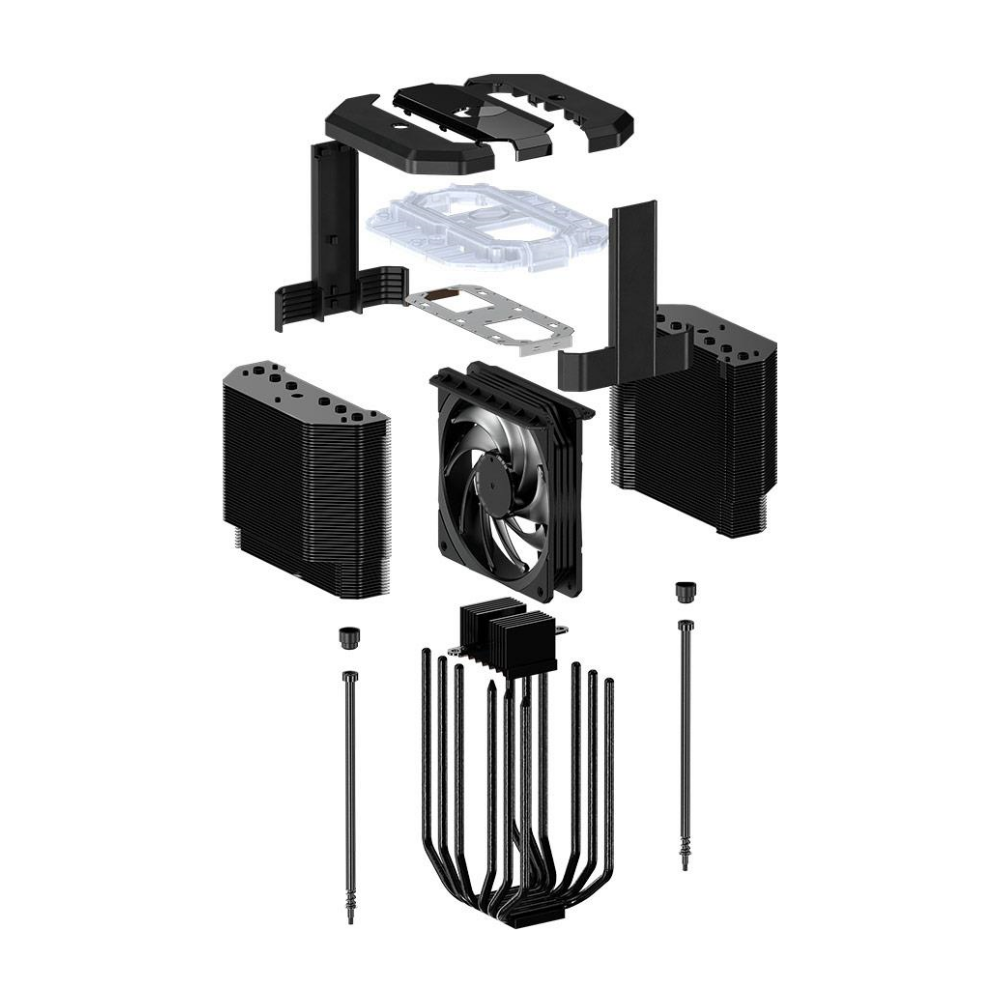 A large main feature product image of Cooler Master MasterAir MA620M CPU Cooler