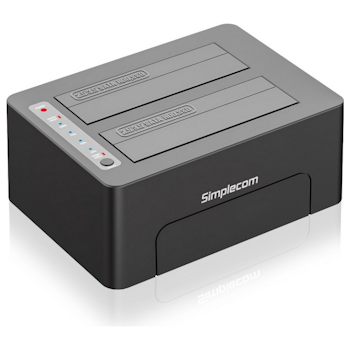Product image of Simplecom SD422 Dual Bay USB 3.0 SATA 2.5"/3.5" HDD Docking Station - Click for product page of Simplecom SD422 Dual Bay USB 3.0 SATA 2.5"/3.5" HDD Docking Station