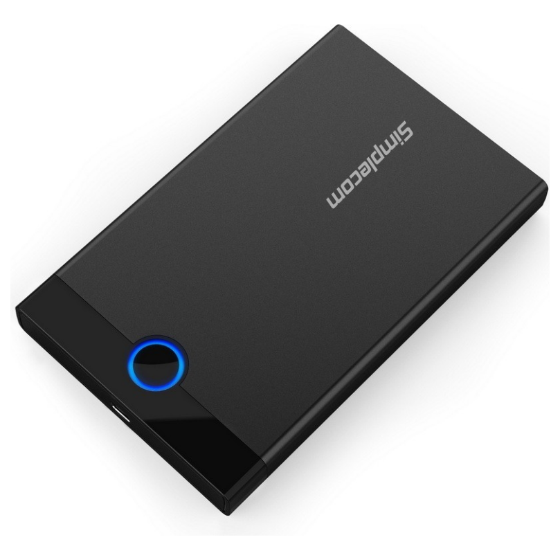 A large main feature product image of Simplecom SE229 Tool-Free 2.5" SATA HDD/SSD to USB Type-C Enclosure