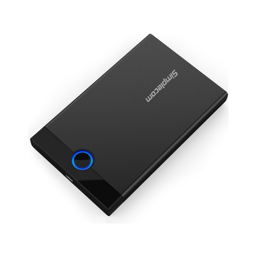A large main feature product image of Simplecom SE229 Tool-Free 2.5" SATA HDD/SSD to USB-C Enclosure