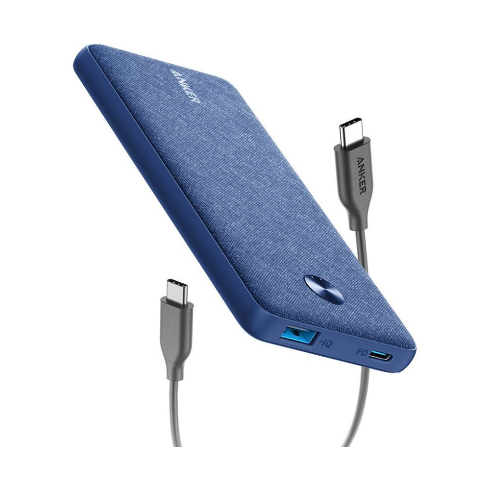 A large main feature product image of ANKER PowerCore III Sense 10K - Blue Fabric