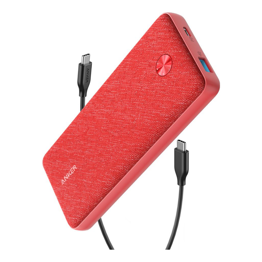 A large main feature product image of ANKER PowerCore Essential 20000 PD -  Pink Fabric