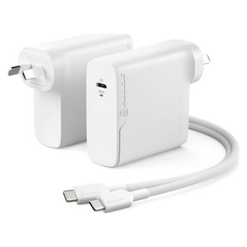 Product image of ALOGIC Rapid Power 100W GaN Charger w/ USB-C Charging Cable - Click for product page of ALOGIC Rapid Power 100W GaN Charger w/ USB-C Charging Cable