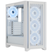 A product image of Corsair iCue 4000D Airflow QL Edition Mid Tower Case - True White