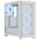 A small tile product image of Corsair iCue 4000D Airflow QL Edition Mid Tower Case - True White