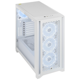 A small tile product image of Corsair iCue 4000D Airflow QL Edition Mid Tower Case - True White
