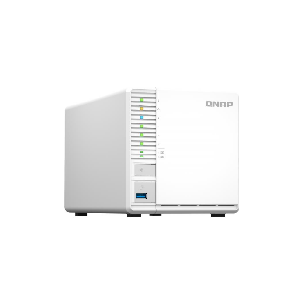A large main feature product image of QNAP TS-364 2.9Ghz 4GB 3-Bay NAS Enclosure