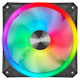 A small tile product image of Corsair iCUE QL120 RGB 120mm PWM Triple Fan with Lighting Node CORE