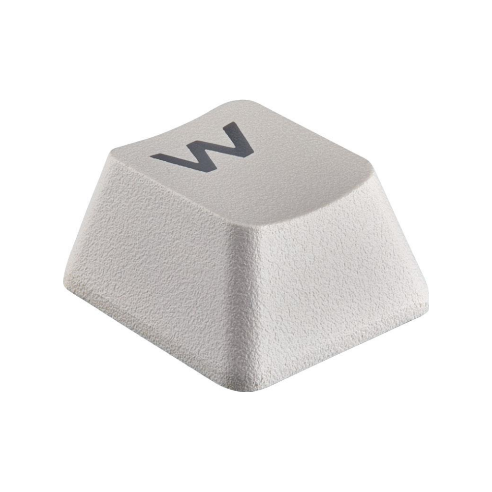 A large main feature product image of Corsair PBT Double-shot Keycaps Full 104/105-Keyset — White