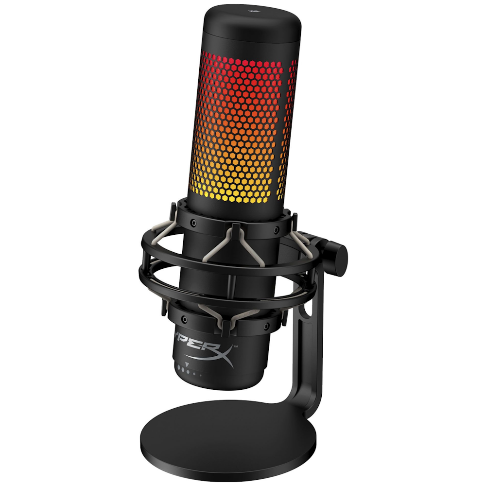 A large main feature product image of HyperX QuadCast S - RGB Condenser Microphone (Black)