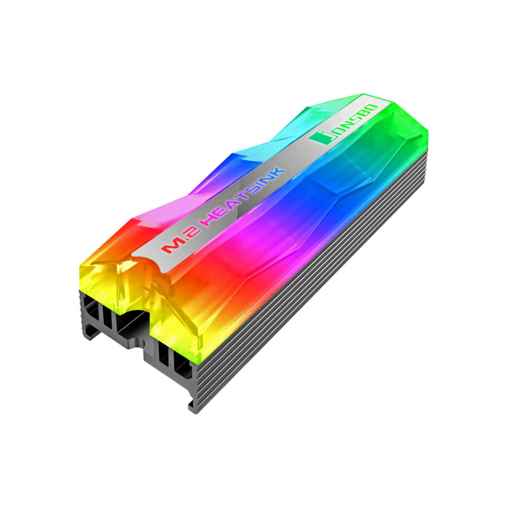 A large main feature product image of Jonsbo Aluminium M.2 Solid State Drive RGB Heatsink - Grey