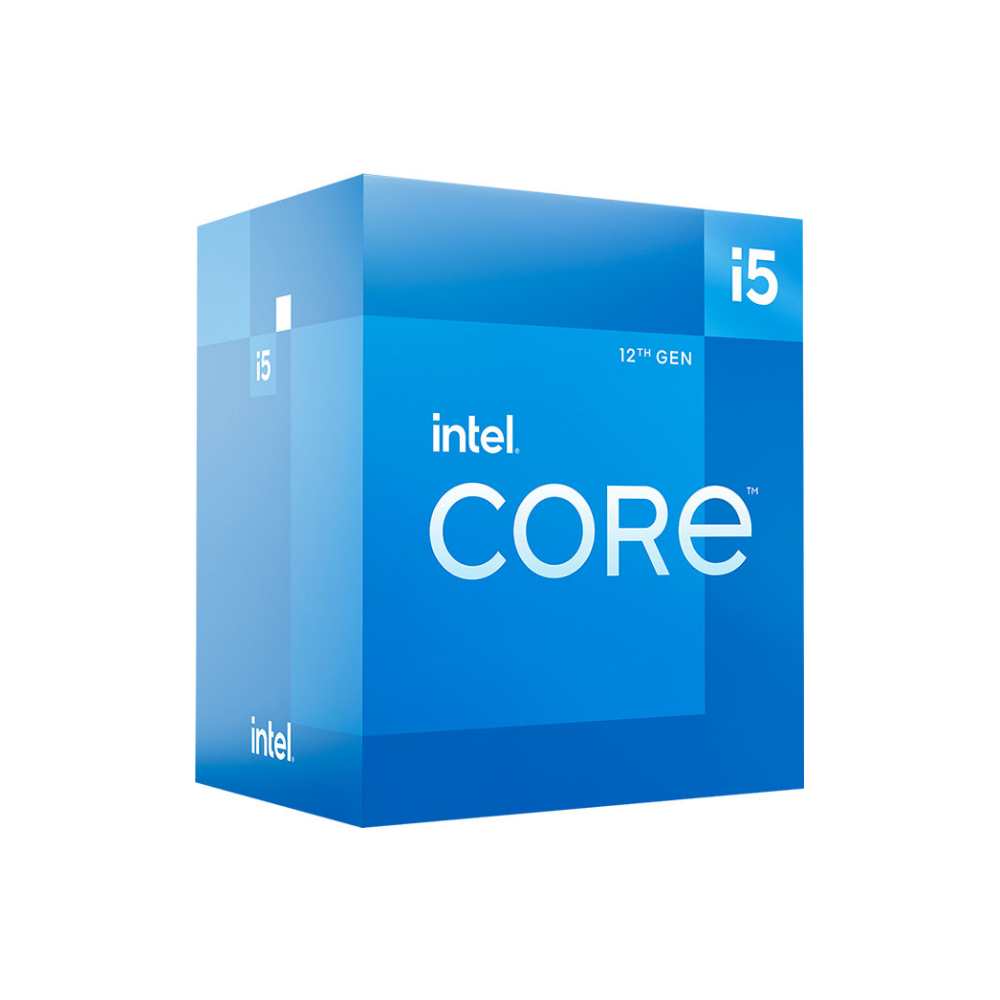 A large main feature product image of Intel Core i5 12400 Alder Lake 6 Core 12 Thread Up To 4.4Ghz LGA1700 - Retail Box