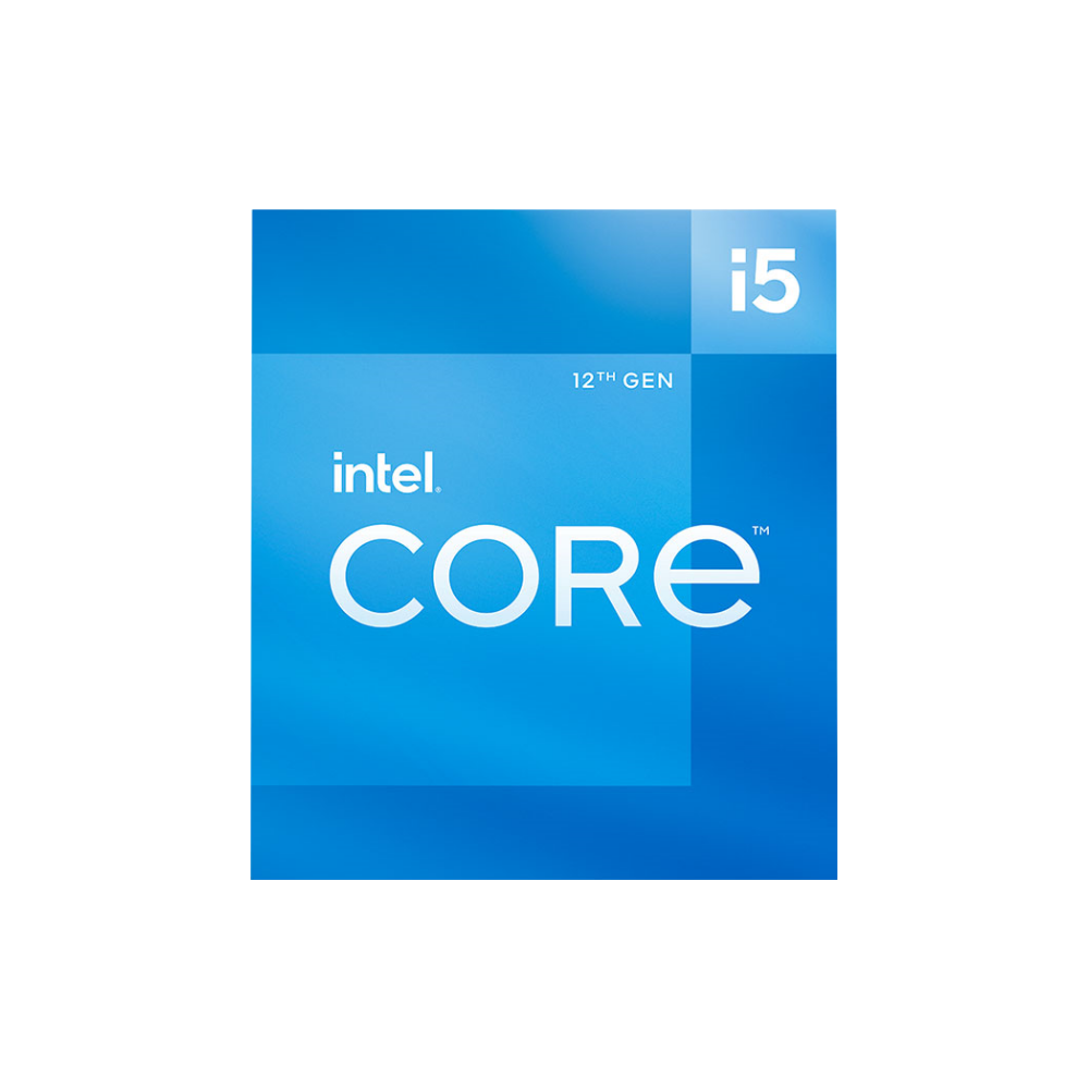 A large main feature product image of Intel Core i5 12400 Alder Lake 6 Core 12 Thread Up To 4.4Ghz LGA1700 - Retail Box