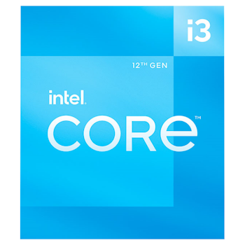 Product image of Intel Core i3 12100F Alder Lake 4 Core 8 Thread Up To 4.3Ghz LGA1700 - No iGPU Retail Box - Click for product page of Intel Core i3 12100F Alder Lake 4 Core 8 Thread Up To 4.3Ghz LGA1700 - No iGPU Retail Box