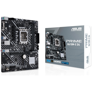 Product image of ASUS PRIME H610M-E DDR4 LGA1700 mATX Desktop Motherboard - Click for product page of ASUS PRIME H610M-E DDR4 LGA1700 mATX Desktop Motherboard