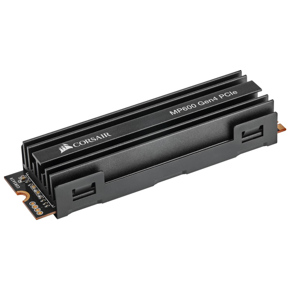 A large main feature product image of Corsair MP600 Force PCIe Gen4 NVMe M.2 SSD - 1TB