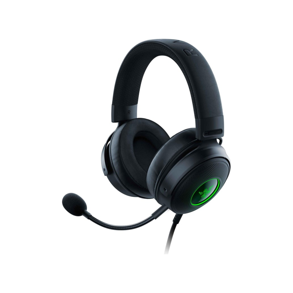 A large main feature product image of Razer Kraken V3 - Wired USB Gaming Headset with HyperSense