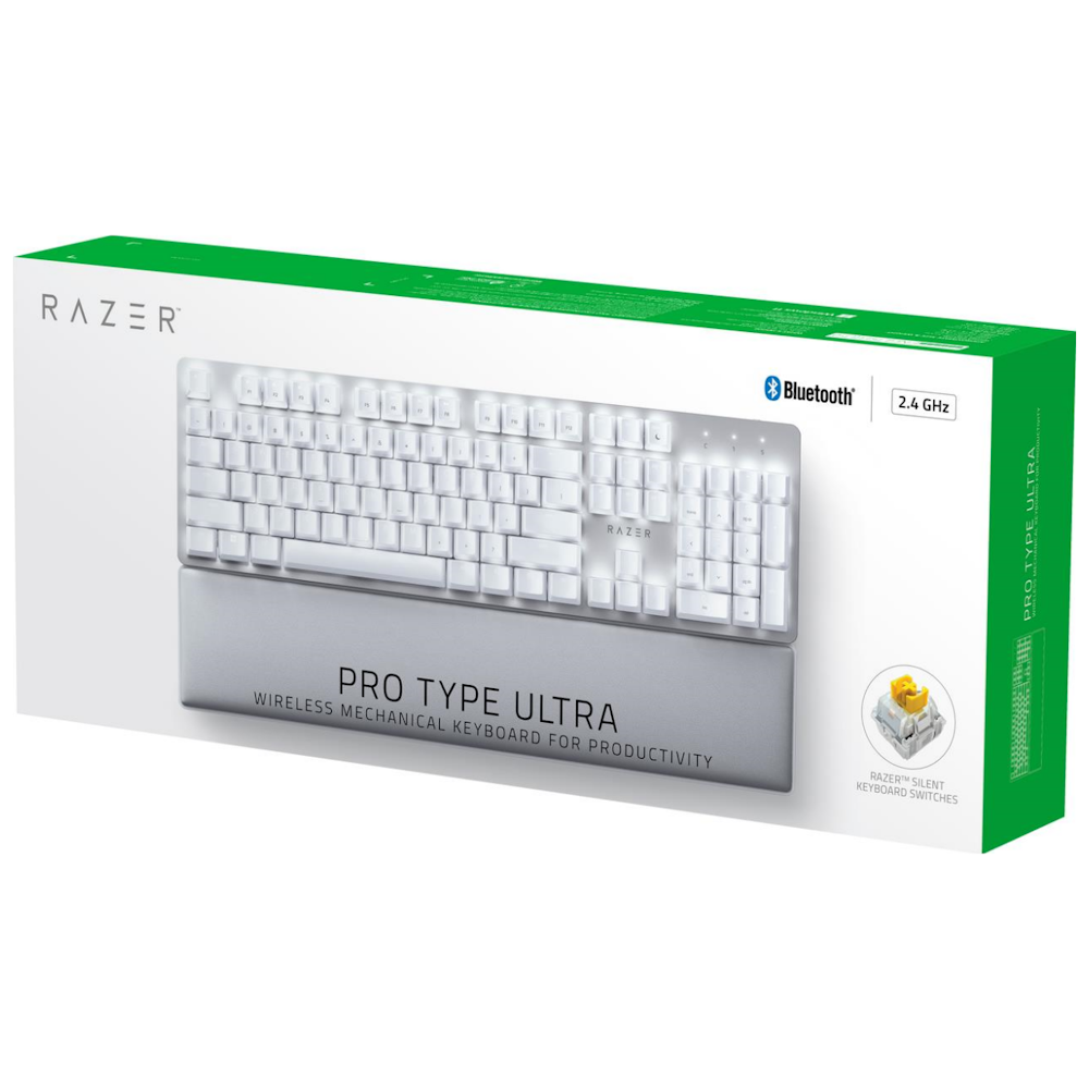 A large main feature product image of Razer Pro Type Ultra - Wireless Professional Mechanical Keyboard