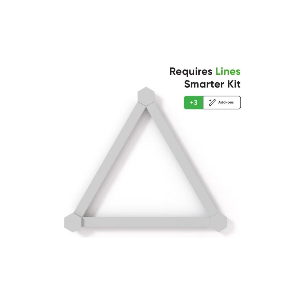 A large main feature product image of Nanoleaf Lines Expansion Pack - 3 Pack