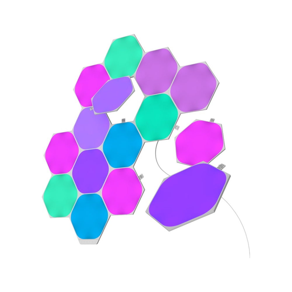 A large main feature product image of Nanoleaf Shapes Hexagon Starter Pack - 15 Panels