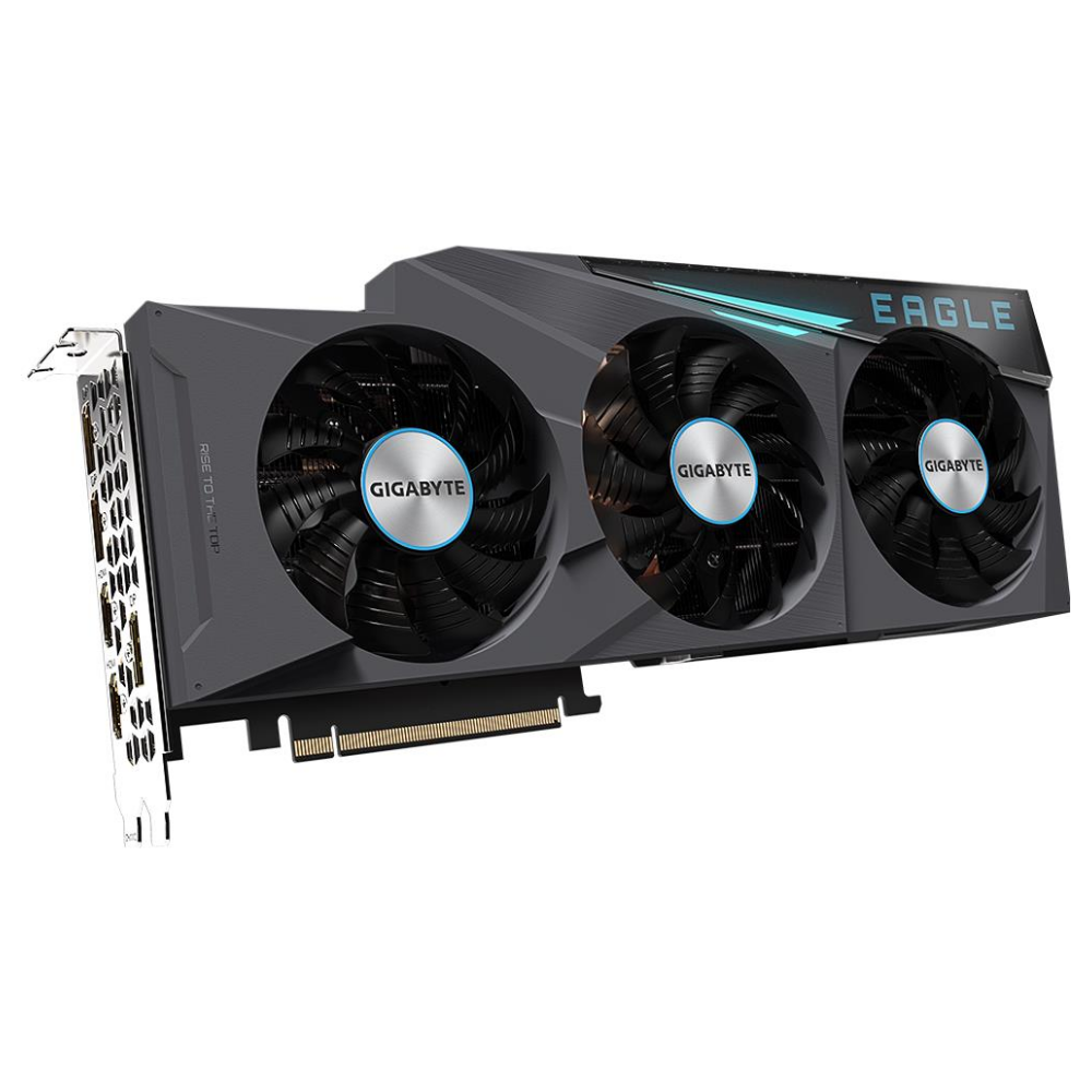 A large main feature product image of Gigabyte GeForce RTX 3080 Eagle 12GB GDDR6X