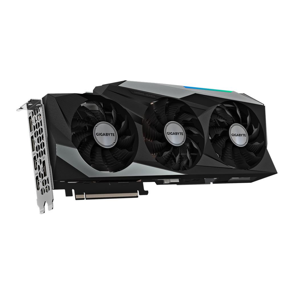 A large main feature product image of Gigabyte GeForce RTX 3080 Gaming OC 12GB GDDR6