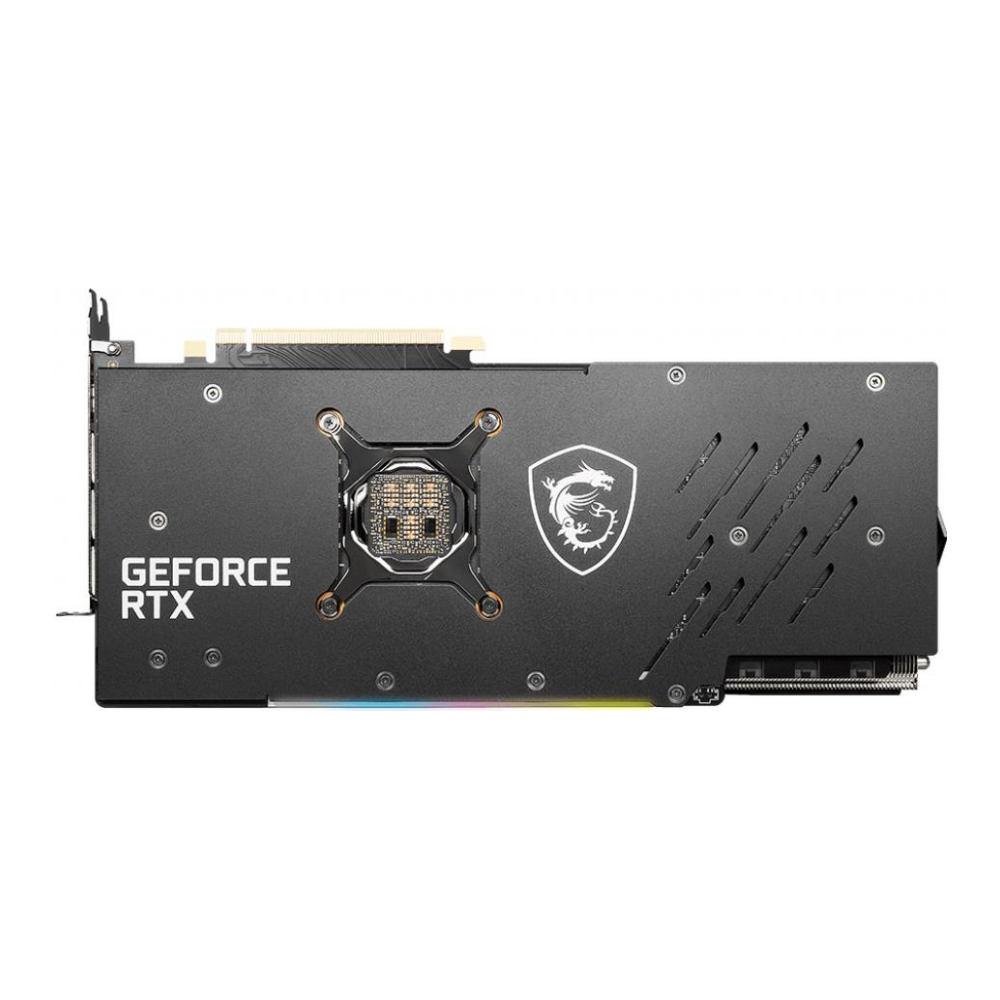 A large main feature product image of MSI GeForce RTX 3080 Gaming Z Trio LHR 12GB GDDR6X