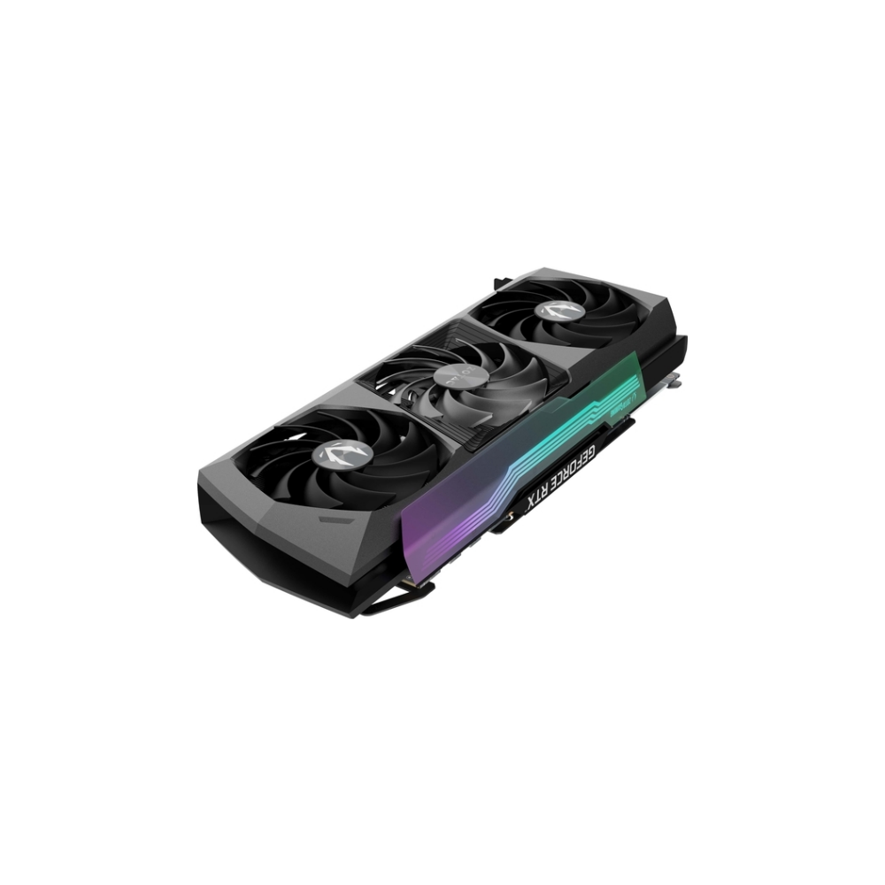 A large main feature product image of ZOTAC GAMING GeForce RTX 3080 AMP Extreme Holo LHR 12GB GDDR6X