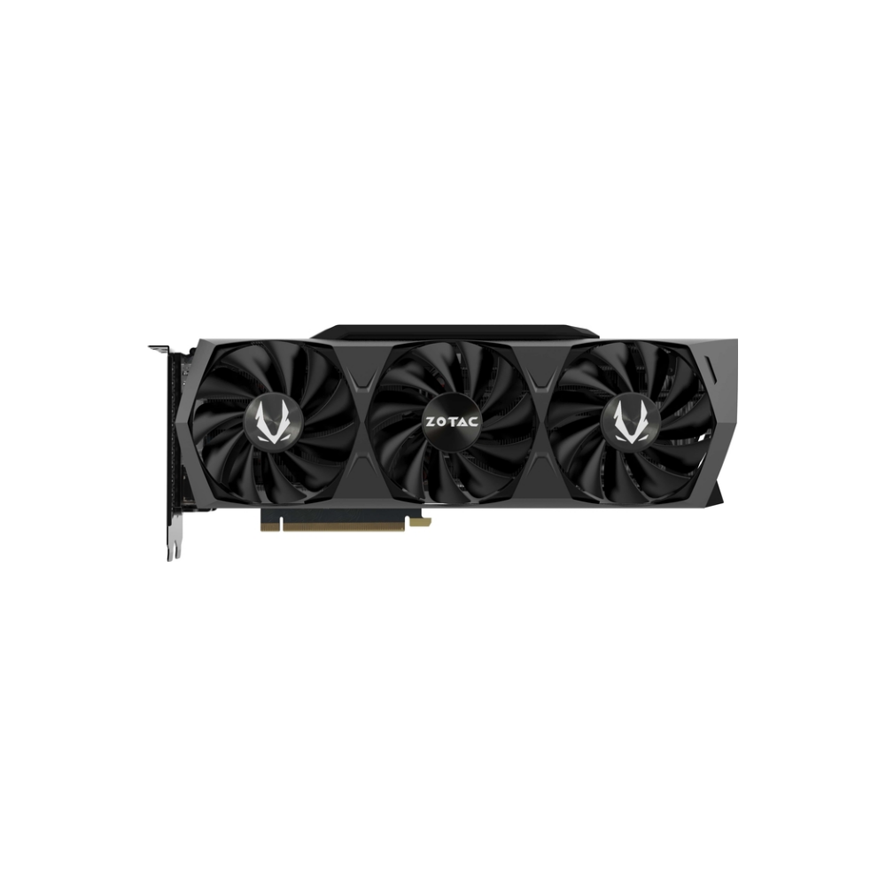 A large main feature product image of ZOTAC GAMING GeForce RTX 3080 Trinity OC LHR 12GB GDDR6X