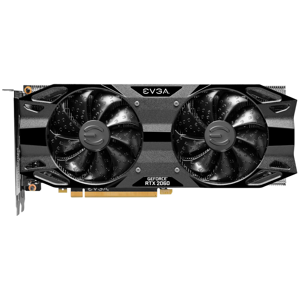 A large main feature product image of eVGA GeForce RTX 2060 XC Gaming 12GB GDDR6