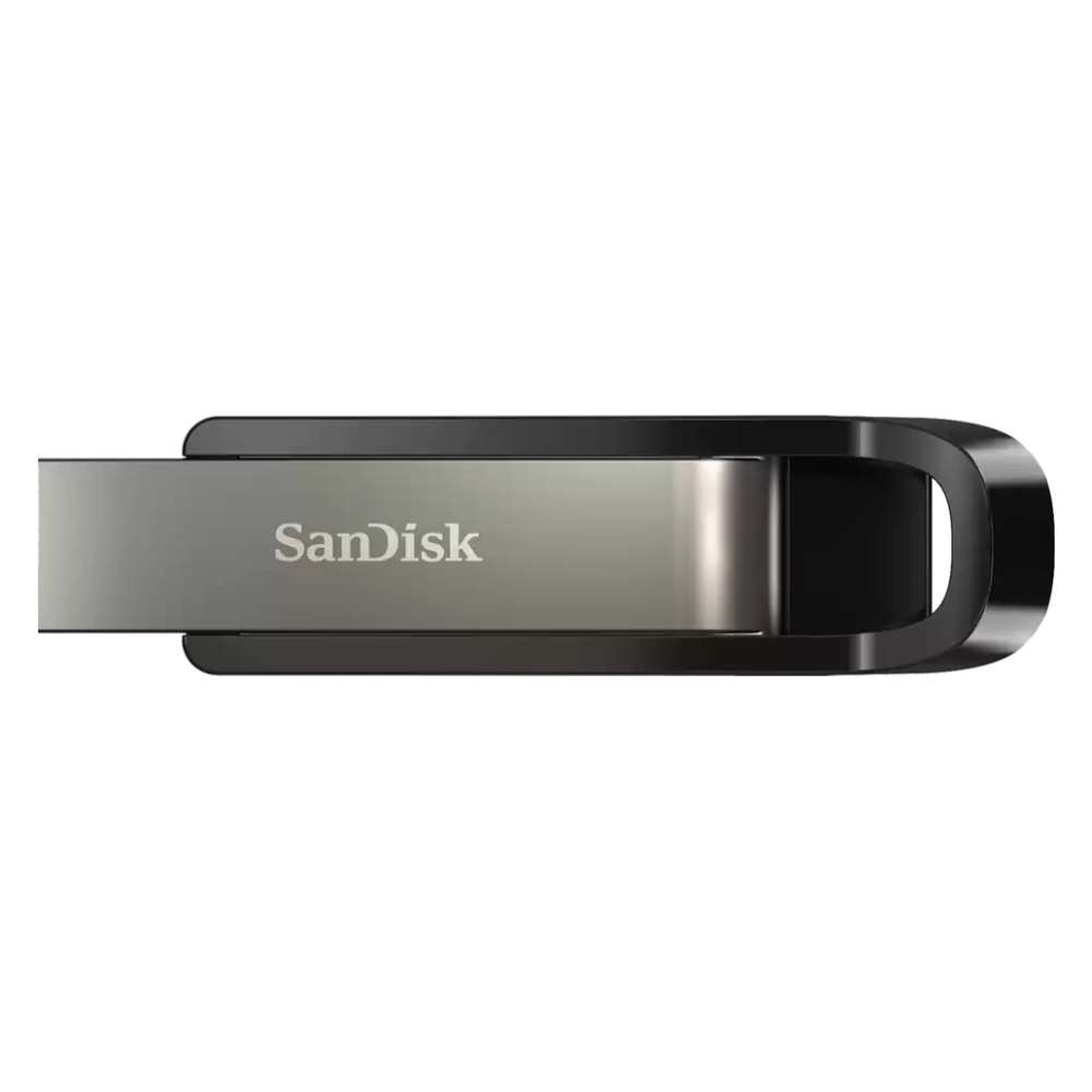 A large main feature product image of SanDisk Extreme GO 128GB USB3.2 Flash Drive