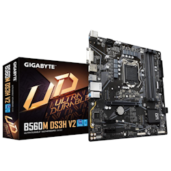 Product image of Gigabyte B560M DS3H V2 LGA1200 mATX Desktop Motherboard - Click for product page of Gigabyte B560M DS3H V2 LGA1200 mATX Desktop Motherboard