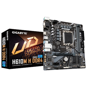 Product image of Gigabyte H610M-H DDR4  LG1700 mATX Desktop Motherboard - Click for product page of Gigabyte H610M-H DDR4  LG1700 mATX Desktop Motherboard