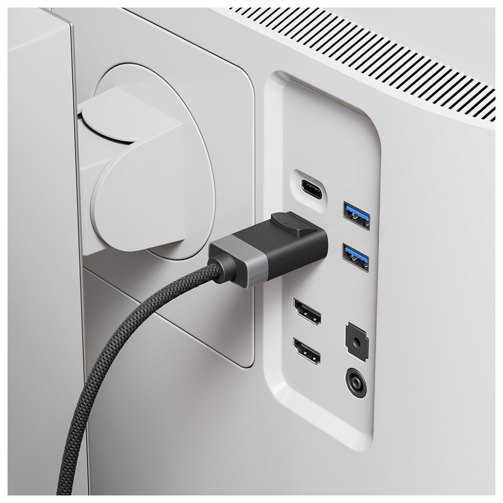 A large main feature product image of ALOGIC Fusion 8K DisplayPort to DisplayPort V1.4 Cable - 3m