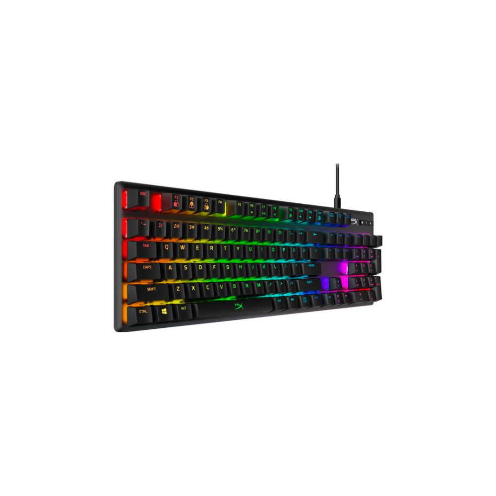 A large main feature product image of HyperX Alloy Origins Mechanical Gaming Keyboard - HyperX Red Switch