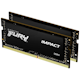 A small tile product image of Kingston 32GB Kit (2x16GB) DDR4 Fury Impact SO-DIMM C20 3200MHz - Black
