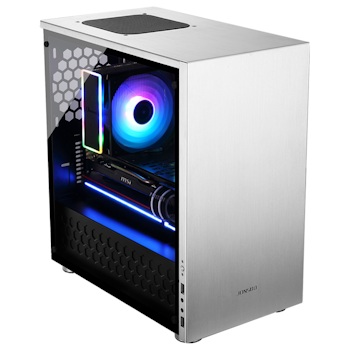 Product image of Jonsbo C3 Plus Silver mATX Case w/Tempered Glass Side Panel - Click for product page of Jonsbo C3 Plus Silver mATX Case w/Tempered Glass Side Panel