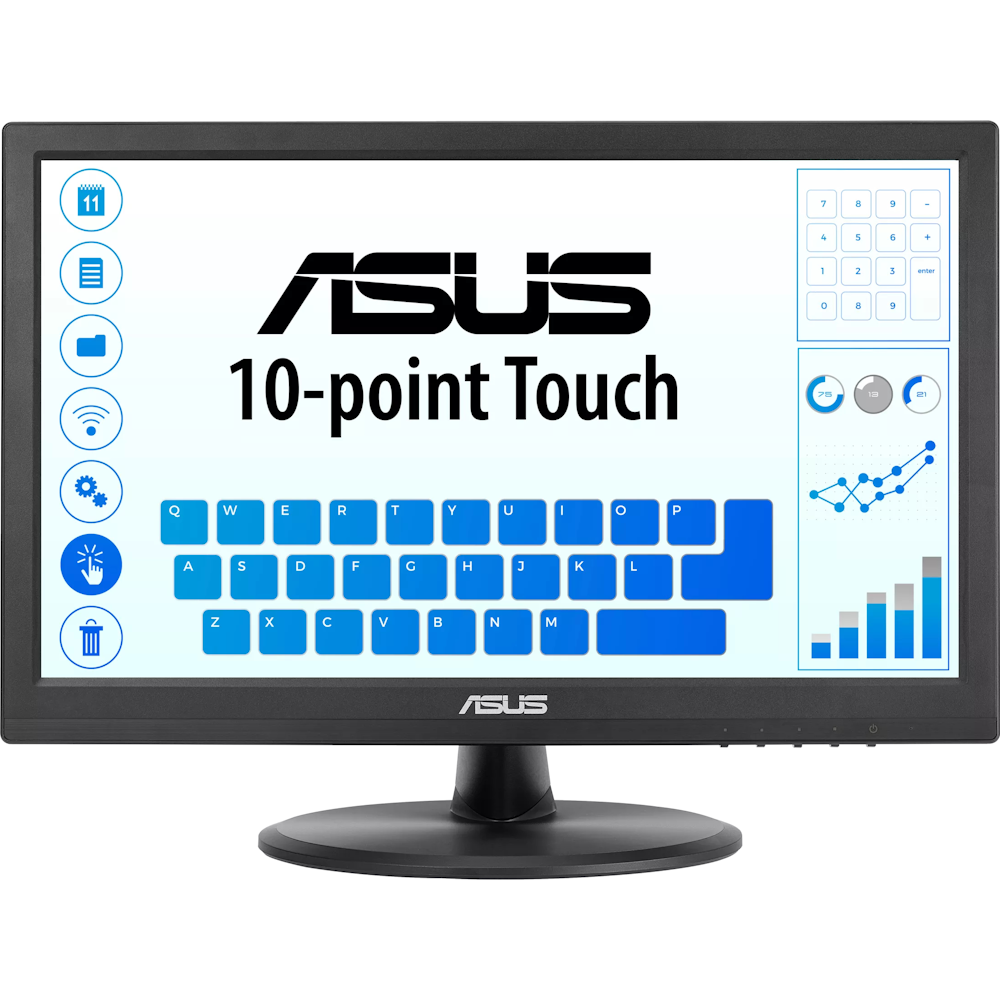 A large main feature product image of ASUS VT168HR 15.6" HD 60Hz TN Touch Monitor