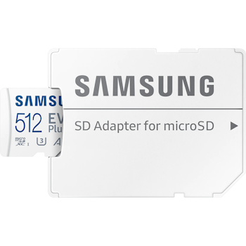 Product image of Samsung EVO Plus 512GB microSD Card - Click for product page of Samsung EVO Plus 512GB microSD Card