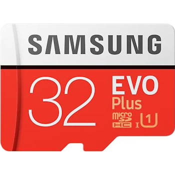 Product image of Samsung EVO Plus 32GB MicroSDXC with SD Adapter - Click for product page of Samsung EVO Plus 32GB MicroSDXC with SD Adapter