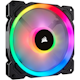 A small tile product image of Corsair LL140 RGB 140mm Dual Light Loop RGB LED PWM Fan — 2 Fan Pack with Lighting Node PRO