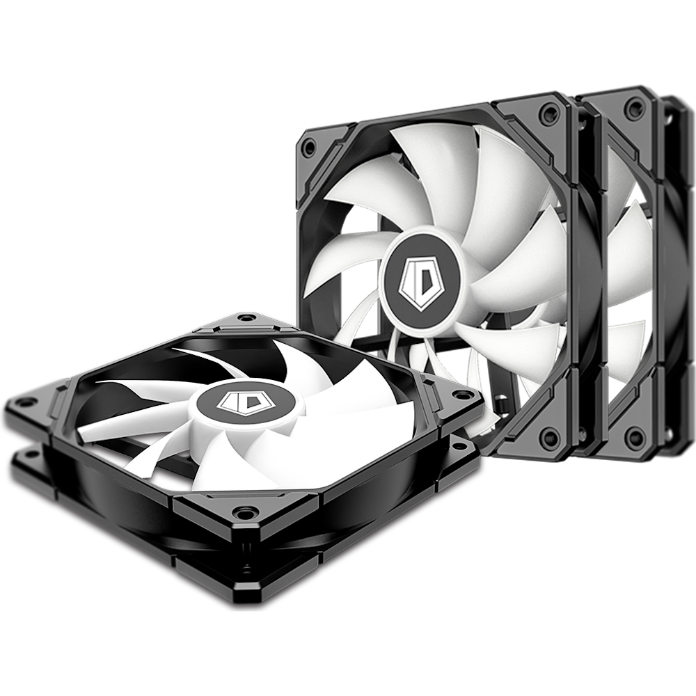 A large main feature product image of ID-COOLING TF Series 120mm ARGB Case Fan 3 Pack - Black