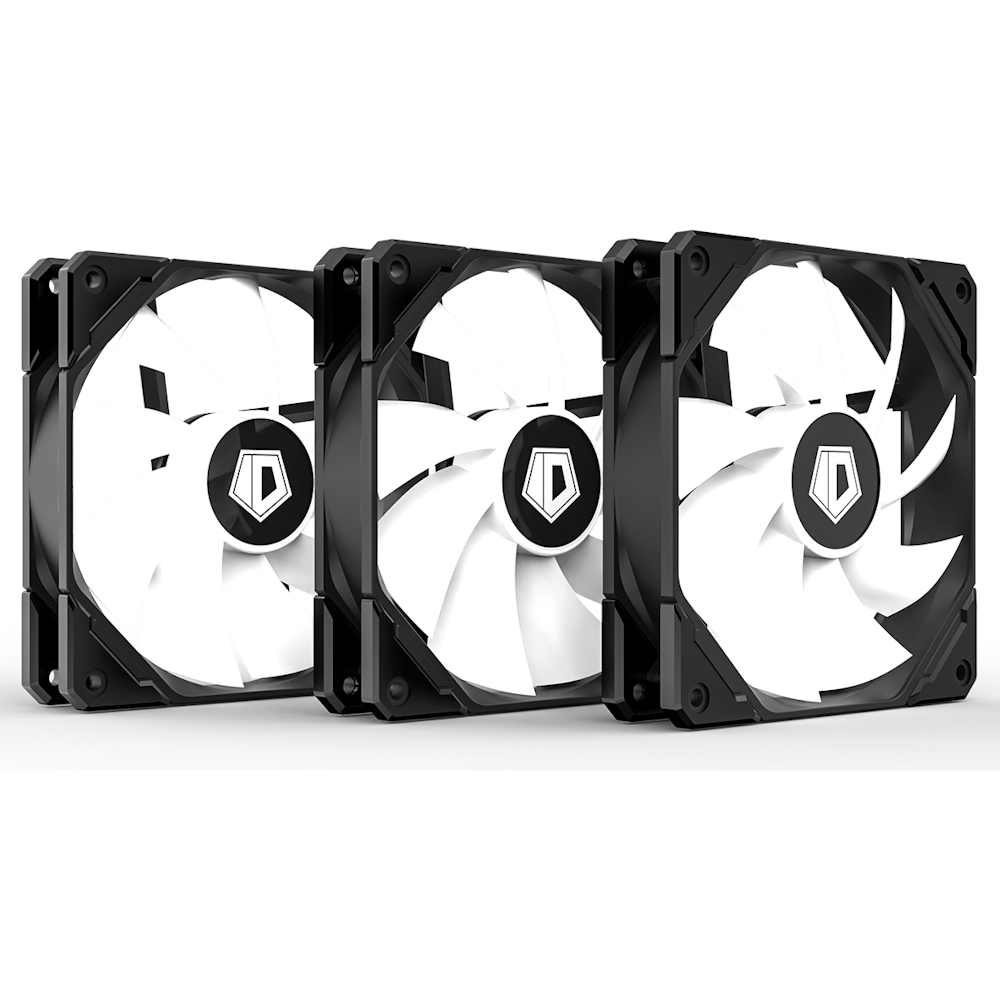 A large main feature product image of ID-COOLING TF Series 120mm ARGB Case Fan 3 Pack - Black