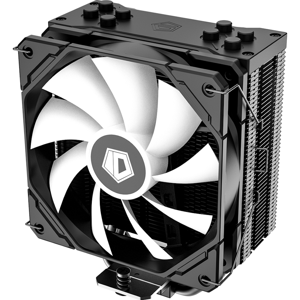 A large main feature product image of ID-COOLING Sweden Series SE-224-XT ARGB V3 CPU Cooler