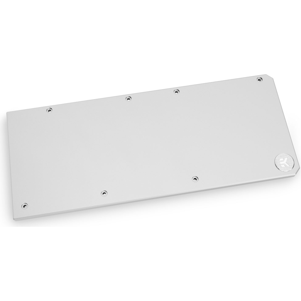 A large main feature product image of EK Quantum Vector RX 6700XT Backplate - Nickel