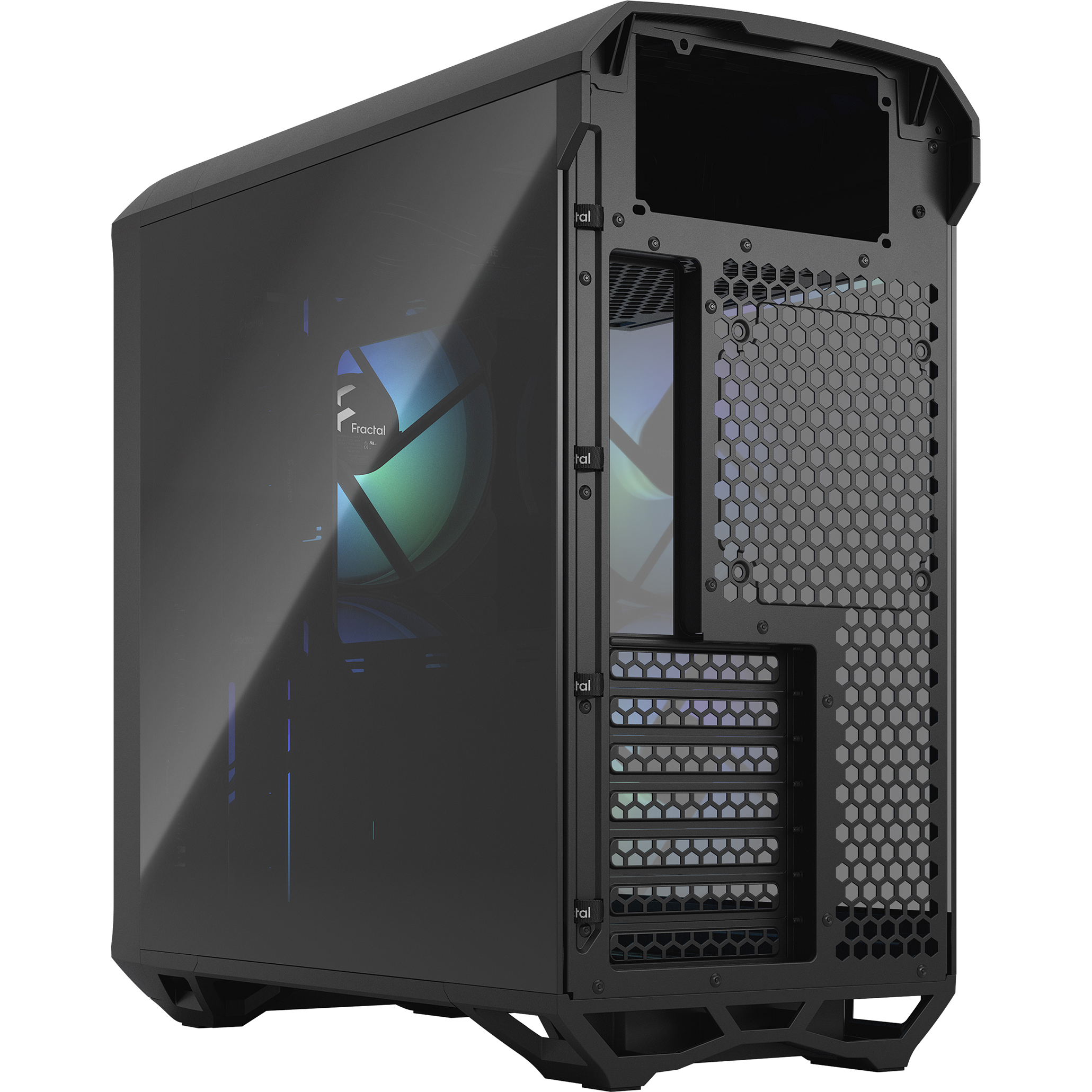 A large main feature product image of Fractal Design Torrent Compact RGB TG Light Tint Mid Tower Case (Black)